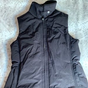 Banana Republic Classic Black Vest M tab collar